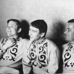 С артистами хоровой группы Г. Ярославцевым и заслуженным артистом РСФСР Н.Кремешным, 70-е годы